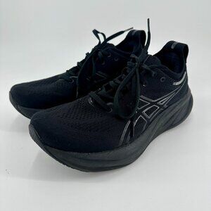 ASICS Gel-Nimbus 26 Black Knit Womens/Mens Running Shoes Size 8.5